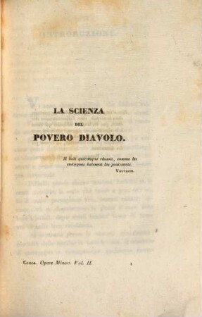 Opere minori, 2