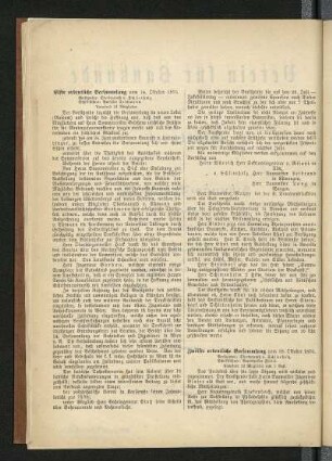 Elfte ordentliche Versammlung vom 14. Oktober 1876