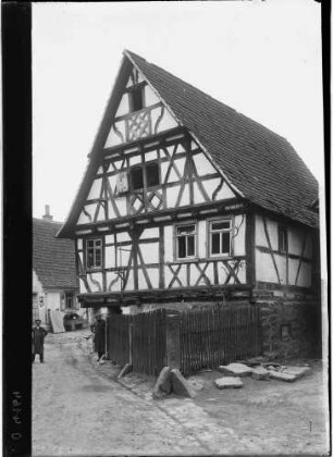 Kürnbach Greinstraße 37 - Fachwerkhaus Haus Weiß Ansicht Giebelseite