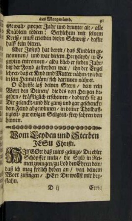 Vom Leyden und Sterben Jesu Christi.