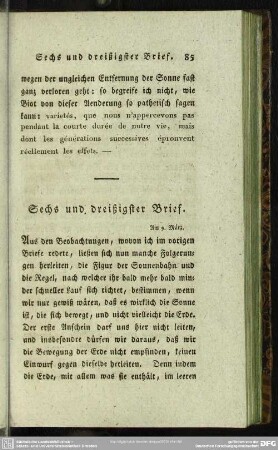 Sechs und dreißigster Brief