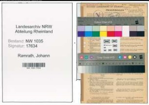 Entnazifizierung Johann Ramrath , geb. 29.11.1894 (Kaufmaennischer Angestellter)