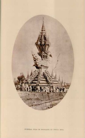 Funeral pyre of Poonghye at Thyet Myo