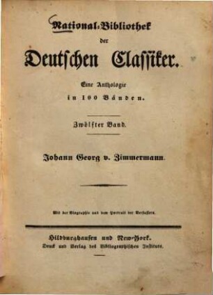 Ueber die Einsamkeit, 1