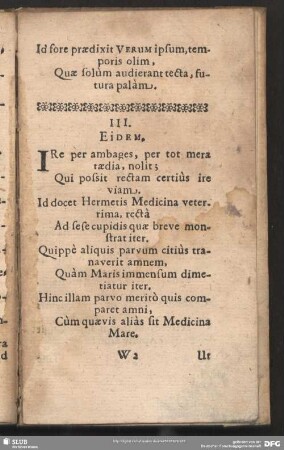 III. Eidem