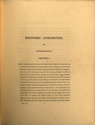 Historic memoirs of Ireland : comprising secret records of the national convention, the rebellion, and the union ; with delineations of the principal characters connected with these transactions ; in 2 volumes, 2