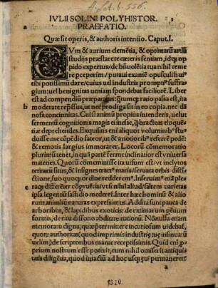 Ivlii Solini Polyhistor : Cum Indice summatim omnia complectente