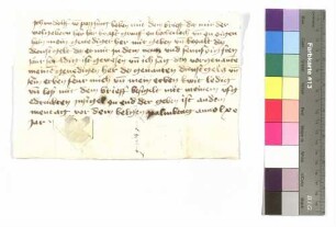 Rüd von Bopfingen: Dienstgeld; Siegel: Rüd von Bopfingen.