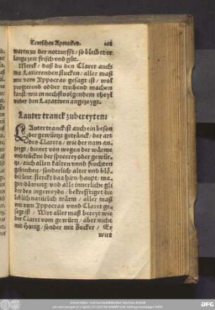 Lauter tranck zubereyten.