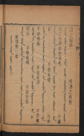 Bithe tacire ujui fiyelen = 讀書第一章