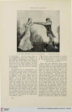 3: Arthur Grunenberg : russische Ballet und andere Tanzbilder