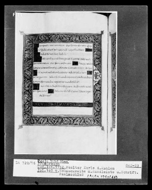 Psalter Karls des Kahlen — Psalter Karls des Kahlen, Folio 103versoTextblatt