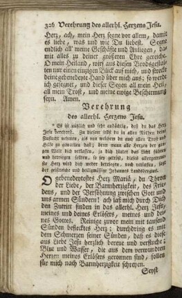 Verehrung des allerhl. Herzens Jesu. - Tagzeiten vom H. Herzen Jesu.