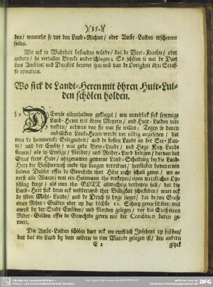 Wo sick de Landt-Heren mit öhren Huir-Luiden schölen holden