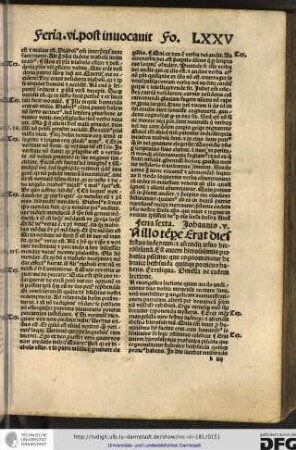 Omelia de eadem lectione. [I]n evangelica lectione quam modo audivimus duo nobis miracula recitata sunt, unum invisibiliter per angelicam amministrationem patratum...