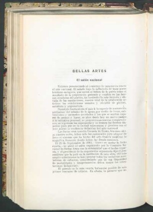 Bellas artes : El salón nacional