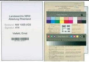 Entnazifizierung Ernst Viefeld , geb. 14.05.1903 (Bergmann)