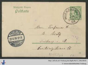 Postkarte, 21.06.1908