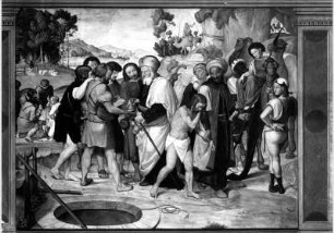 Blick auf die Wandgemälde der Casa Bartholdy in der Nationalgalerie