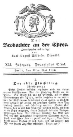 20. Stueck, 16. Mai 1842