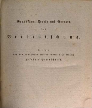 Wörterbuch zur Erklärung und Verdeutschung der unserer Sprache aufgedrungenen fremden Ausdrücke : ein Ergänzungsband zu Adelung's und Campe's Wörterbüchern