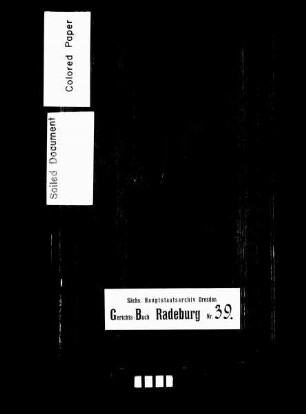 Konsensbuch von Ebersbach (bei Radeburg)
