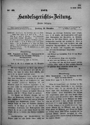 No. 46. 23. November 1872