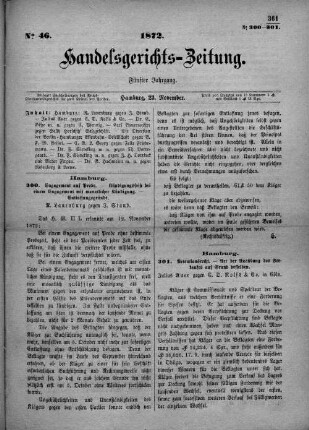 No. 46. 23. November 1872