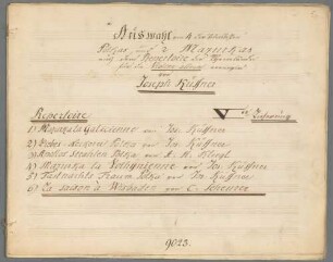 Répertoire de nouvelles danses favorites 5, Violine. - BSB Mus.Schott.Ha 9441-2