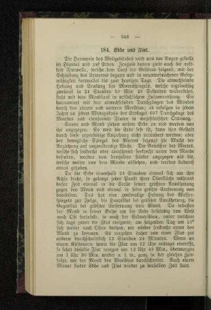 184. Ebbe und Flut.