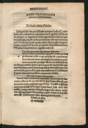 Liber Secundus facetiarum Bebelianarum