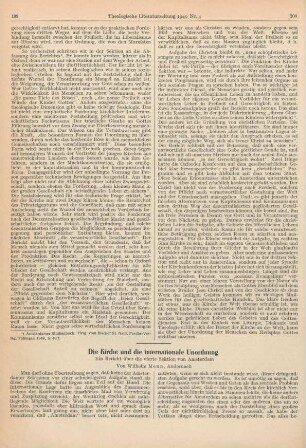 199-206 Die Kirche und die internationale Unordnung