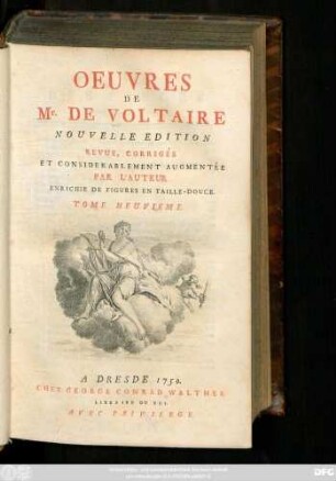 T. 9: Oeuvres De Mr. De Voltaire