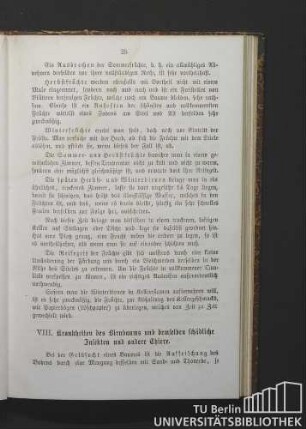 VIII. Krankheiten des Birnbaums und demselben schädliche Insekten und andere Thiere.