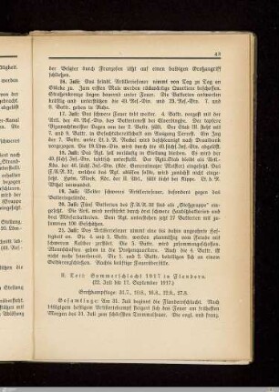 II. Teil: Sommerschlacht 1917 in Flandern