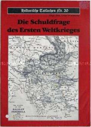 Heft aus der Reihe "Historische Tatsachen" (Nr. 20) über den Ersten Weltkrieg aus nationalistischer Sicht