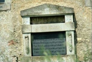 Kriegerdenkmal I. Weltkrieg an der Kirchenmauer