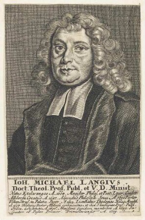 Bildnis des Ioh. Michael Langivs