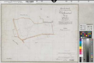 Wasserkurl (Kamen), Zusammenlegung Wasserkurl, Bl. 4 Brouillonkarte 2 Husen Flur 1