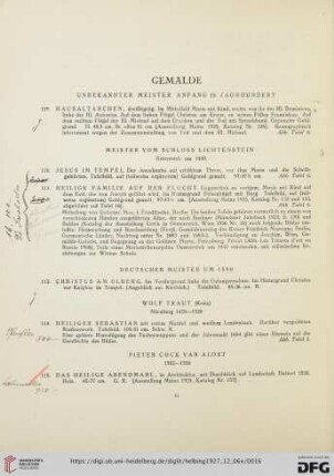 Gemälde (Nr. 109-121)