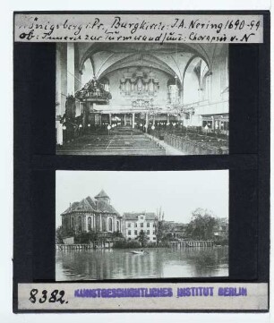 Königsberg, Burgkirche : Innenansicht, Außenansicht