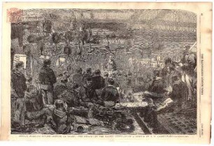Sunday Morning Divine Service on Board The "Caeser" in the Baltic Fleet, From a Sketch By J.W. Carmichael