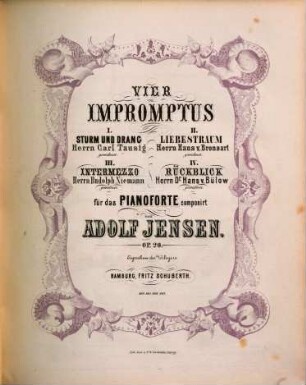 Vier Impromptus : für d. Pianoforte ; op. 20. 2. Liebestraum. - 11 S.