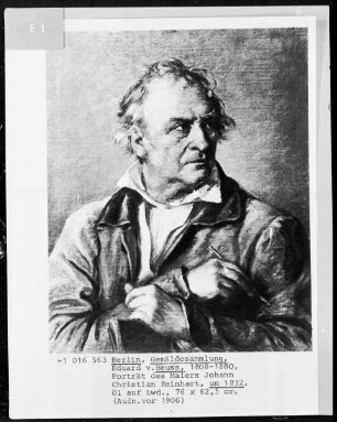 Porträt des Malers Johann Christian Reinhart