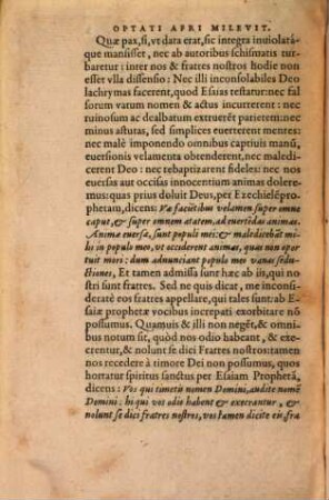 Delibatio Africanae Historiae ecclesiasticae : sive Optati Milevit. libri 7. de schismate Donatistarum
