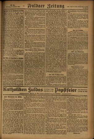 Zweite Ausgabe vom Sonntag, den 10. Februar 1924.