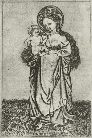 Stehende Maria mit Jesus