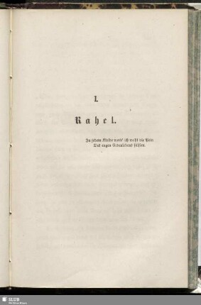 I. Rahel