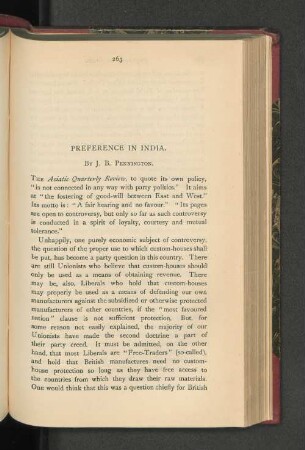 Preference in India.