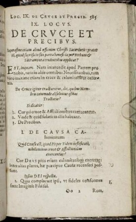 IX. Locus. De Cruce Et Precibus.